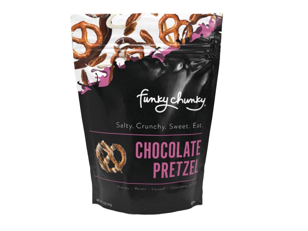 Funky Chunky - Wholesale Pretzels - Chocolate Pretzel | Chocolate Pretzels | 5-ounce Bags