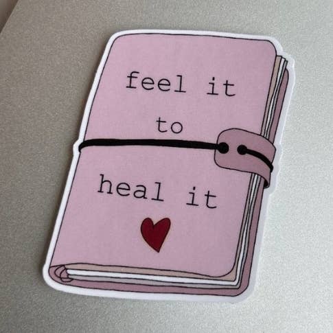 Feel It To Heal It Sticker for wholesale by Under This Moon Designs