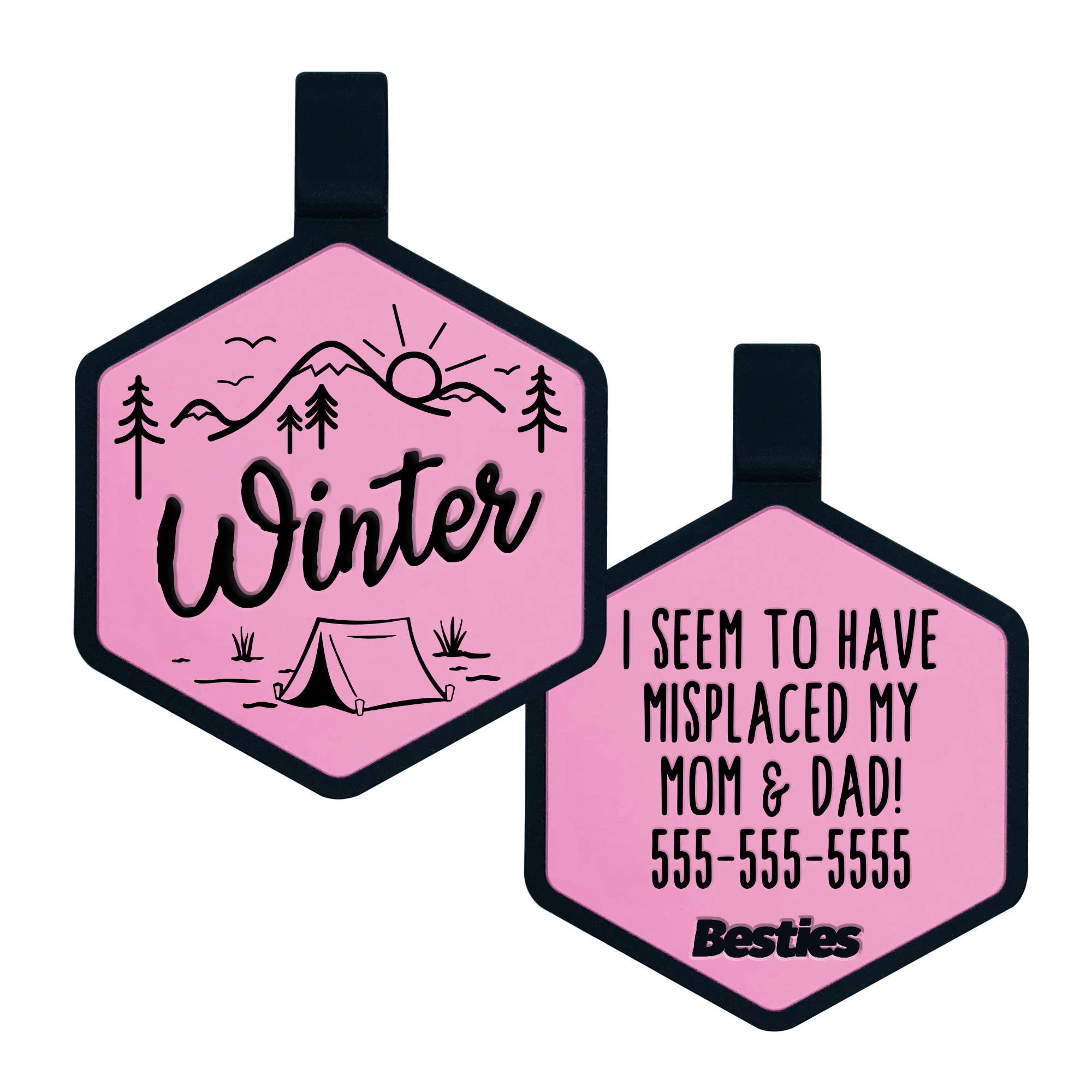 Besties Pets - Wholesale Pet Identification Tag - Dog - Adventure Is Calling Silicone Dog ID Tag4