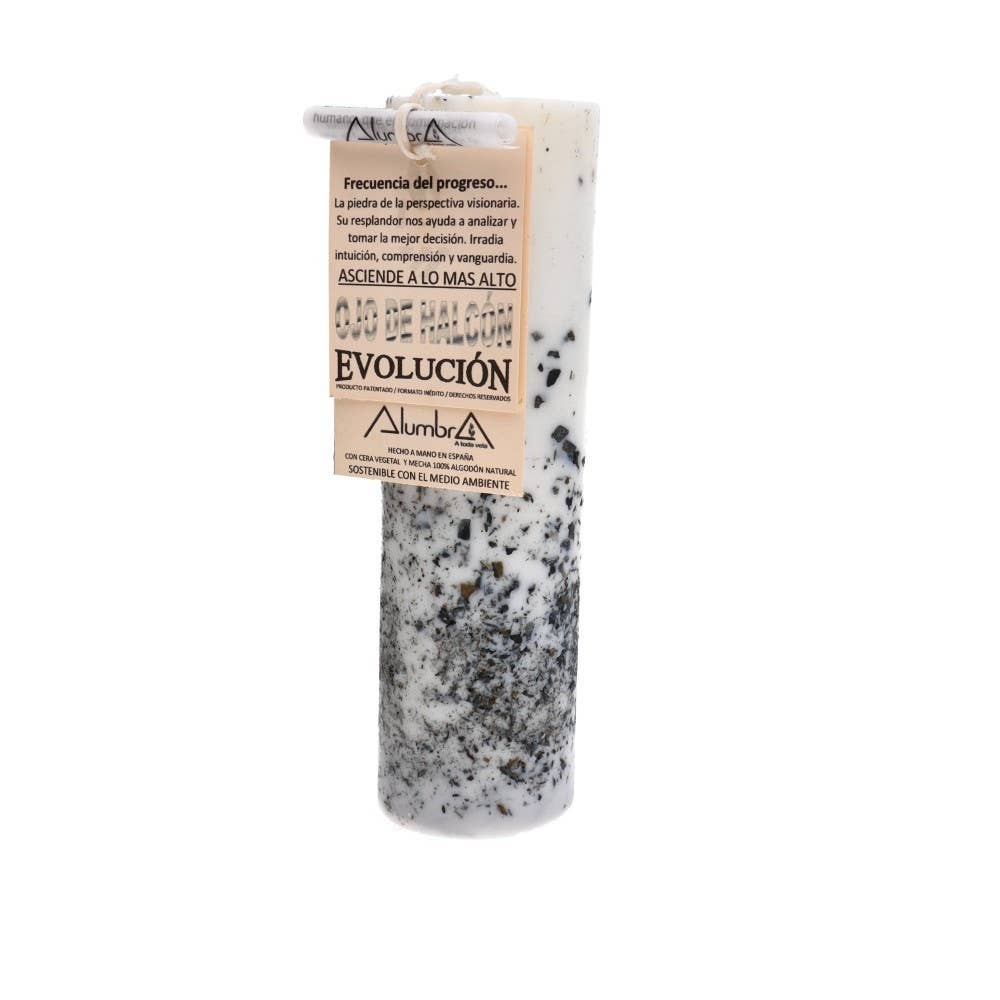 Vives de la Cortada S.L – Engroshandel Gavelys – Håndlavet stearinlys med Ojo af Halcon - Evolution0