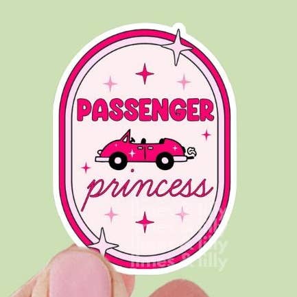 Passagerprinsesse Vinylklistermærke for engroshandel hos Limes & Lilly