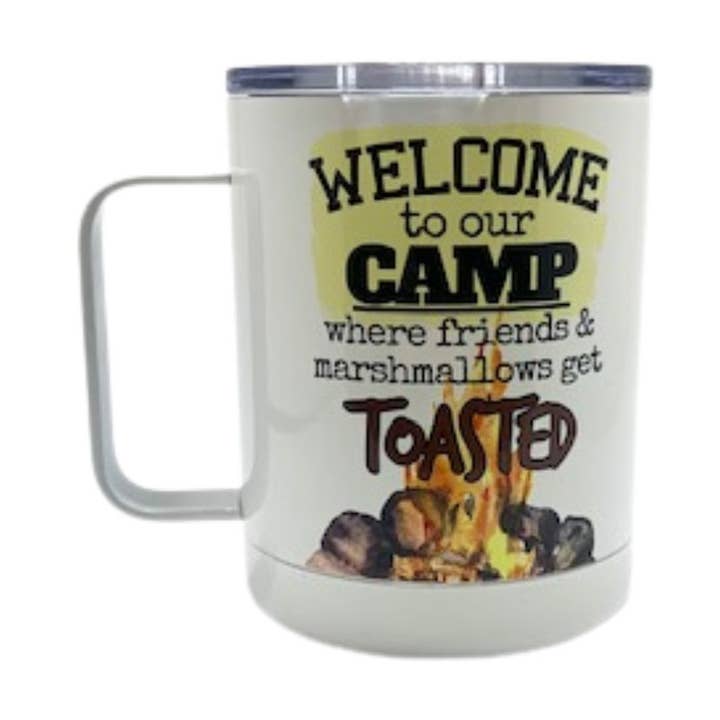10oz Stainless Steel Camp Mug - Toasted for wholesale by Days with Gray
