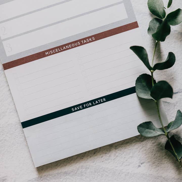 The Daily Grace Co - Wholesale Notepad - Weekly Tasks Notepad | Teal Floral2