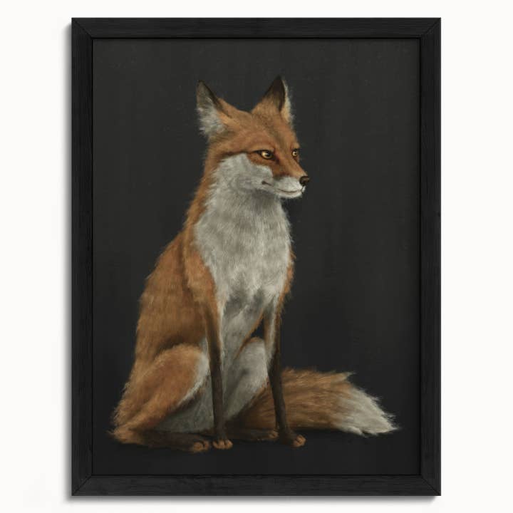 The Ugly Cat Studio - Wholesale Art Print - Red Fox Fine Art Print - Black Edition14