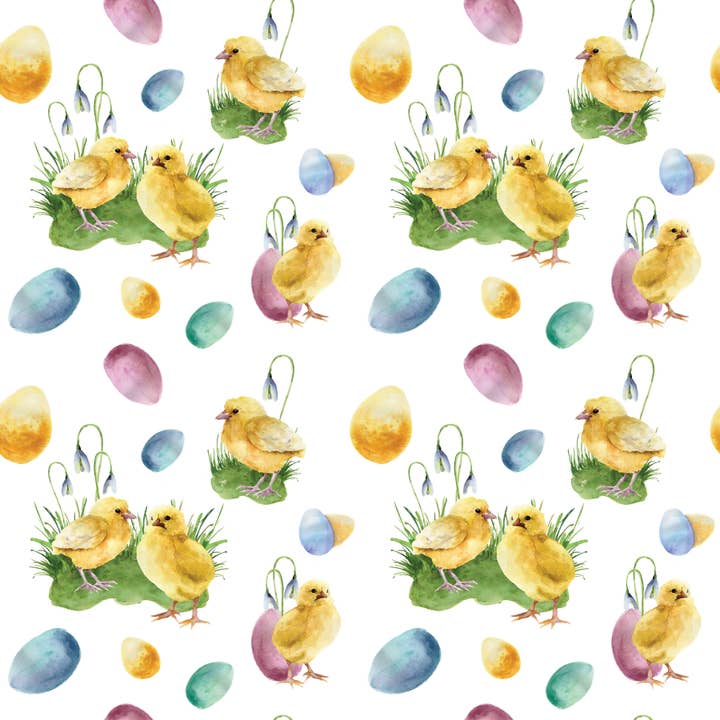 Papier d'emballage écologique Chicks & Eggs pour la vente par Waterleaf Paper Co.