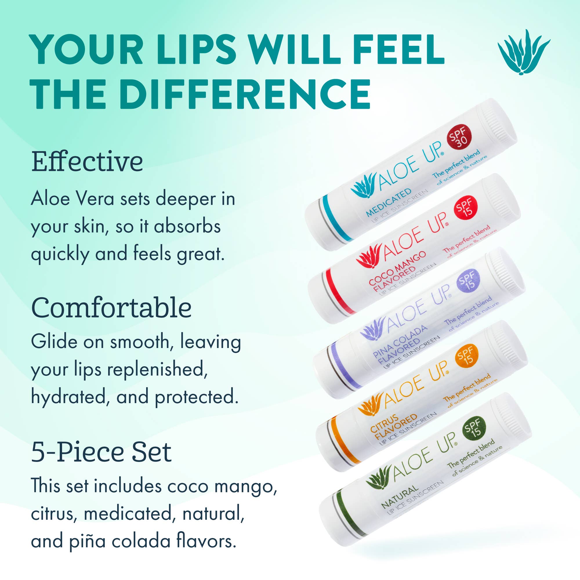 Aloe Up Sun & Skincare - Wholesale Lip Balm - White Collection Lip Balm SPF 15 - Coco Mango1