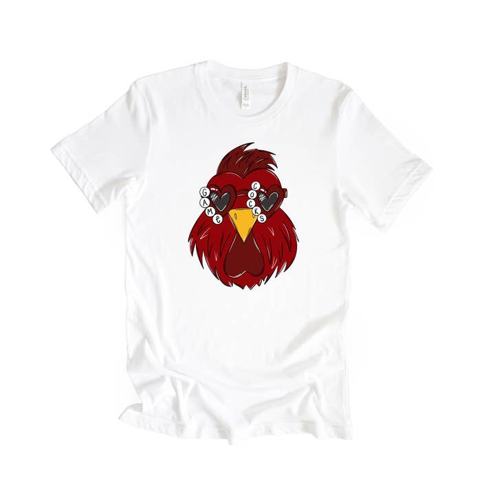 South Carolina gamecocks inspired mascot t-shirt for wholesale by on the Bayou