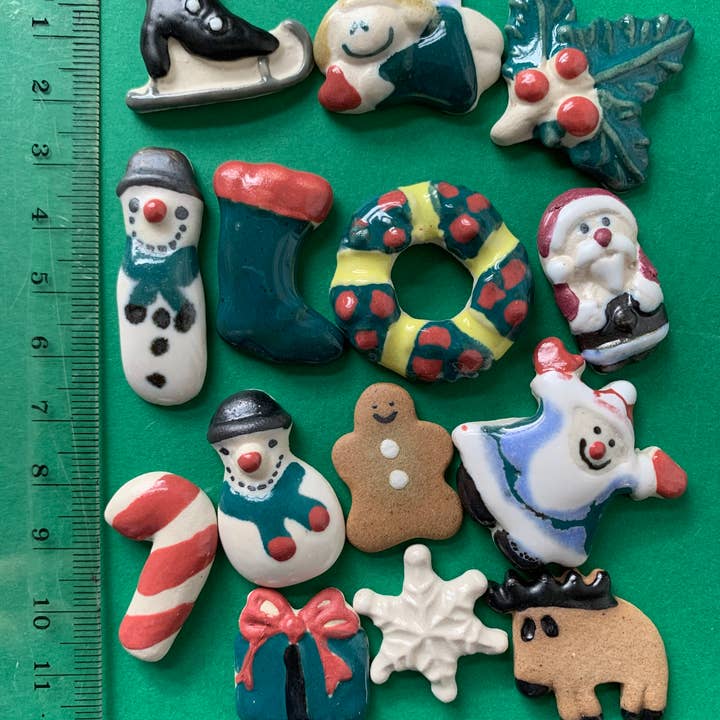 Assorted Pack of 50 Christmas Theme Craft Pieces for wholesale by Incomparable Buttons