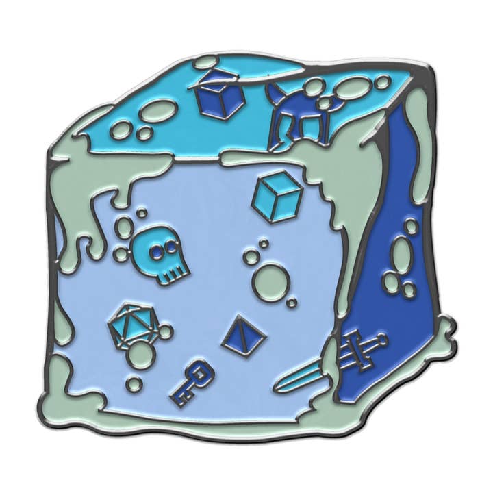 Ooze of Doom - Épingle de dés d'aventure en émail dur en métal par Norse Foundry pour la vente par Norse Foundry