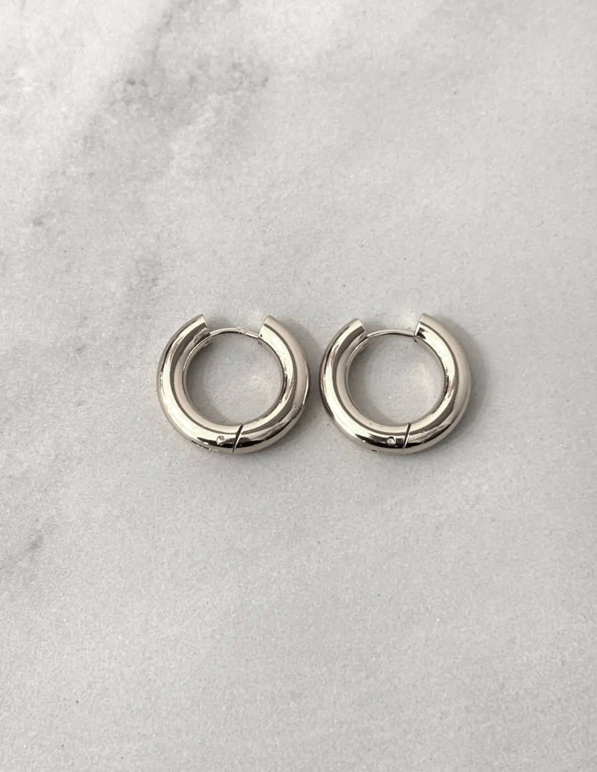 Cassette Barcelona - Wholesale Hoop Earrings - Bore Stainless Steel Thick Hoop Earrings3