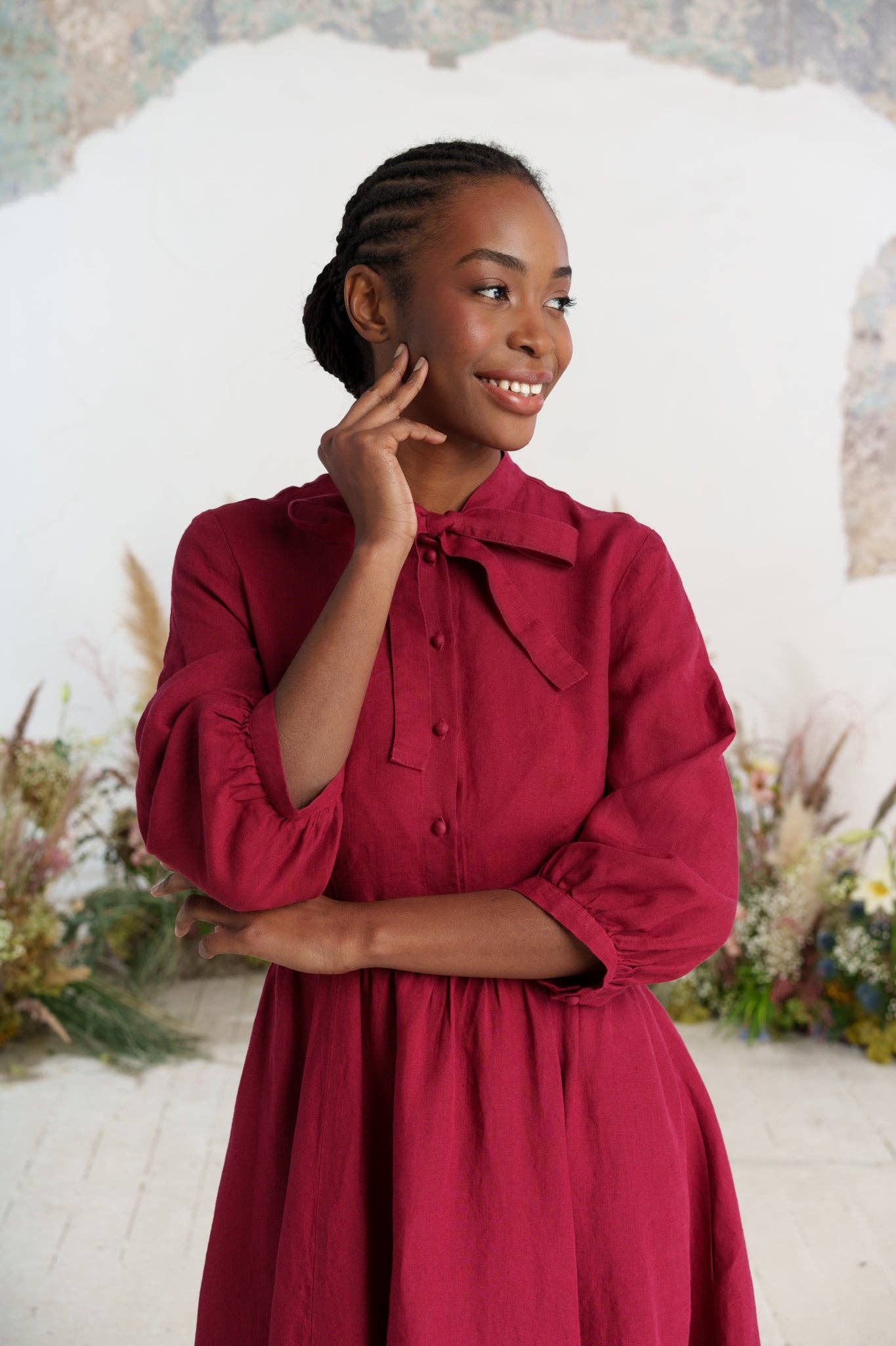 Son de Flor - Wholesale Dress - Women's - Jasmine Dress, 3/4 Sleeve12