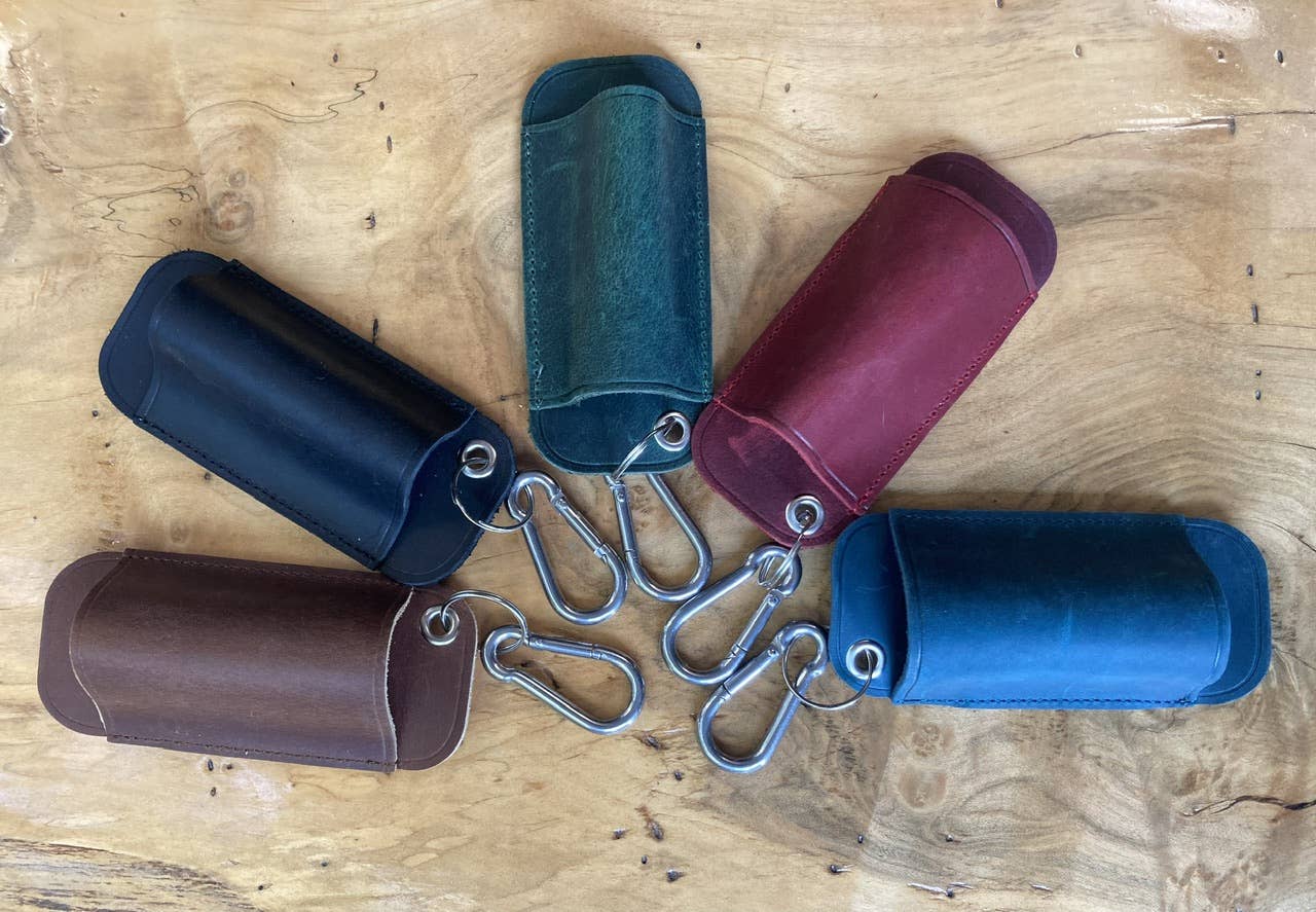 Quail Tail Laser Art - Wholesale Pocket Knife/Holder - Knife Sheath with Carabiner4