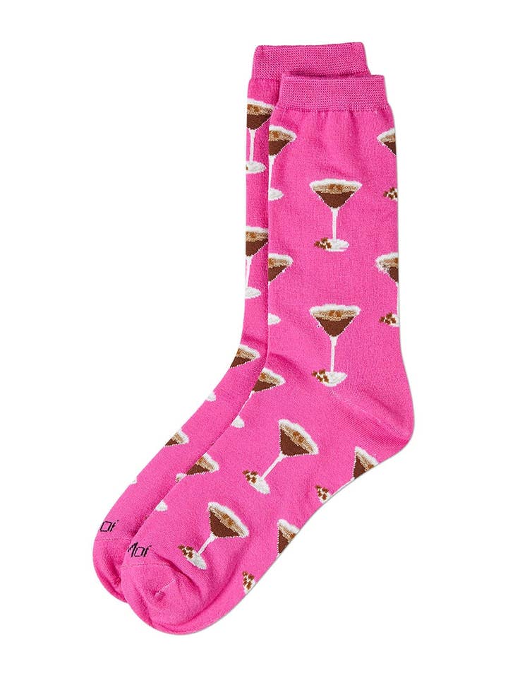 Fuchsia Espresso Martini Bamboo Crew for wholesale on Faire2