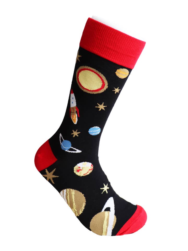 SoXcellent - Wholesale Socks - Unisex - Out Space Star Rocket Planet Unisex Socks