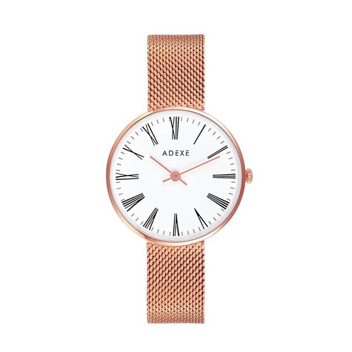 Sixtinische Masche in Roségold und Weiß, 35 mm für den Großhandel von ADEXE Watches