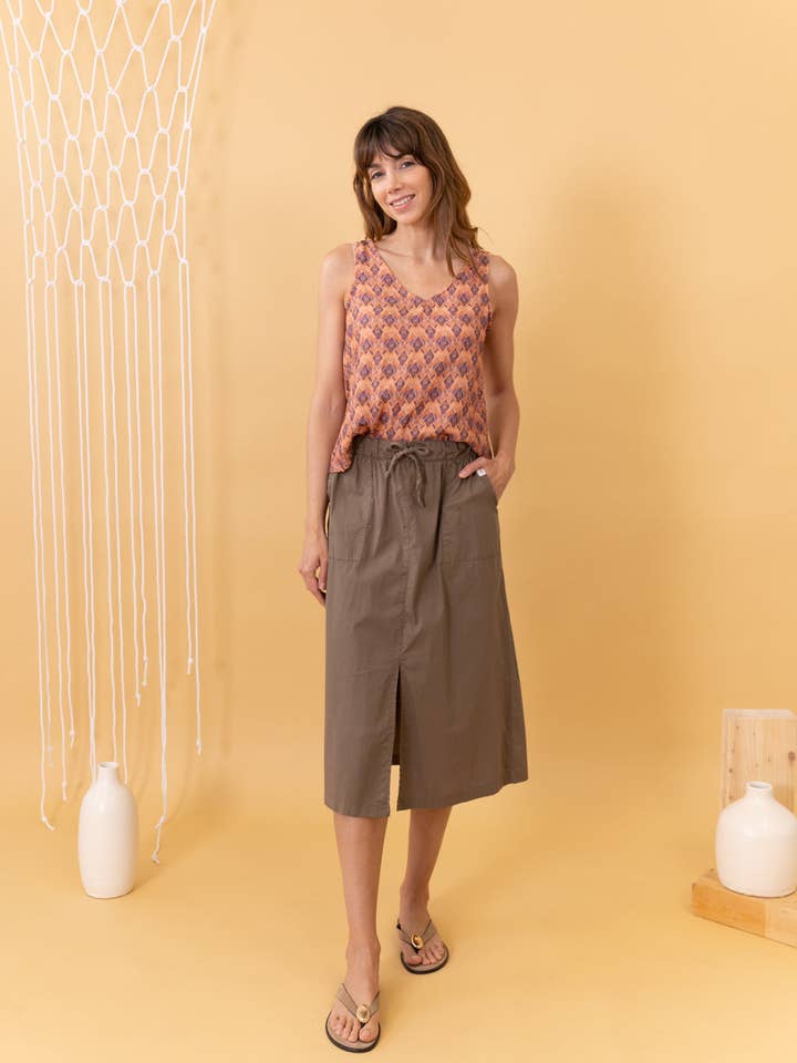 TWINE MIDI SKIRT for wholesale by POEMS BCN
