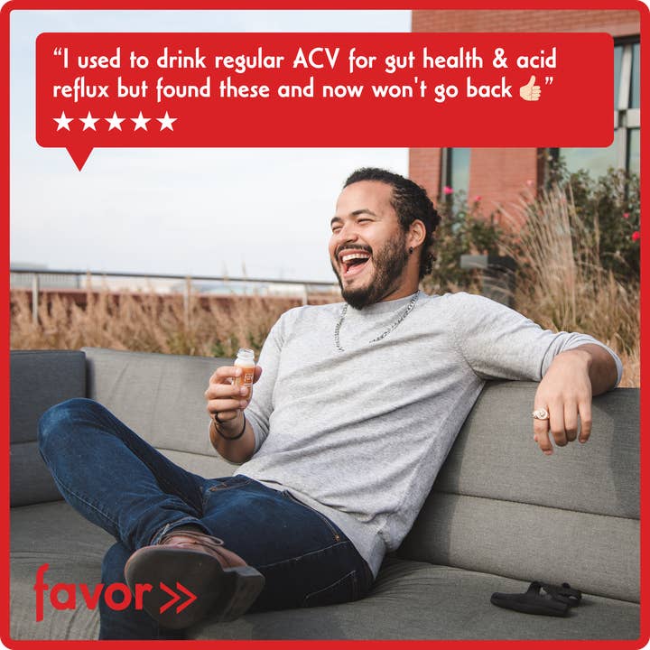 Favor - Wholesale Wellness Juice/Tonic - Gut Health Shot: Apple Cider Vinegar + Ginger3