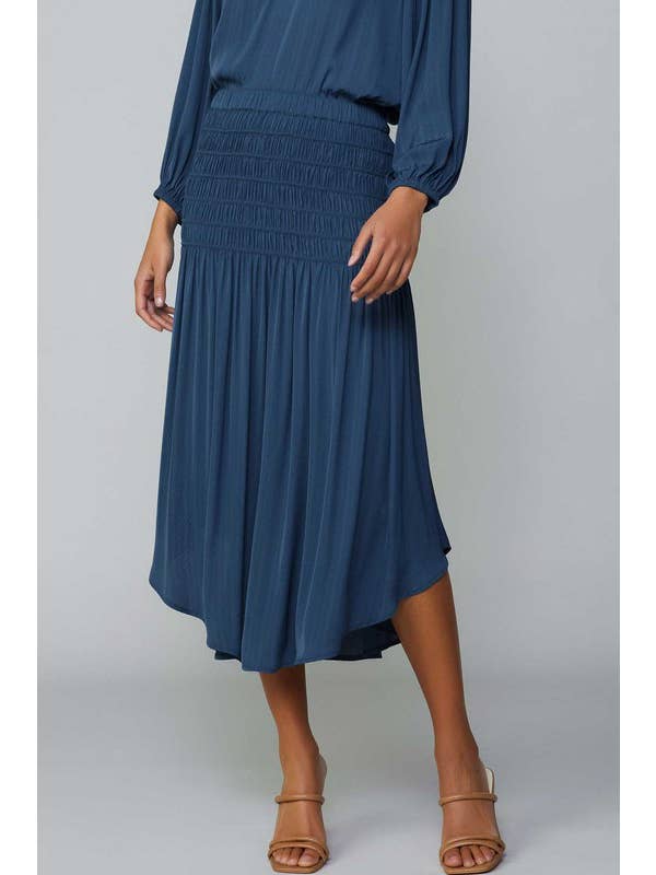 Current Air - Wholesale Skirt - Women's - Diagonal Cut Midi Skirt