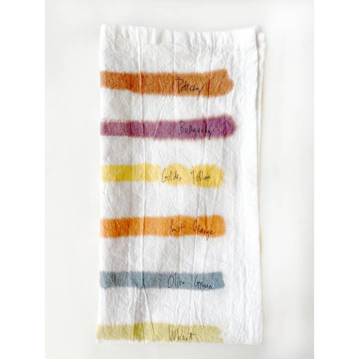 Merle Works - Vendita all'ingrosso Strofinacci - Asciugamano da tè autunnale dipinto a mano3