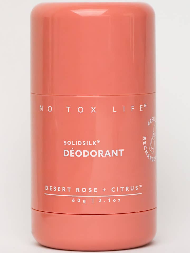 SOLIDSILK® Deodorant (Desert Rose & Citrus) Refillable TUBE - No Tox Life for wholesale by No Tox Life