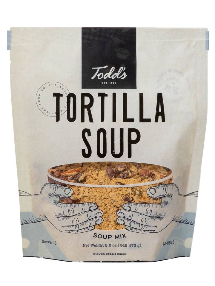 Todd's Tortilla Dry Soup Mix (8.8 oz) Pouch for wholesale by Todd's Premium Foods