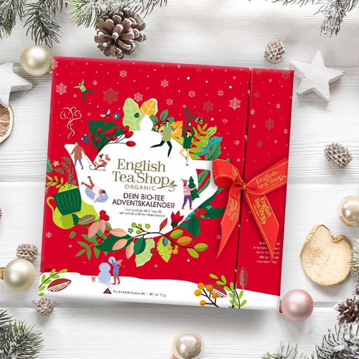 Royal Nature GmbH & Co. KG - Wholesale Advent Calendar - ETS - Premium Tea Advent Calendar with Bow "Red Christmas", 25 Organic Teas in Tea Pyramids4