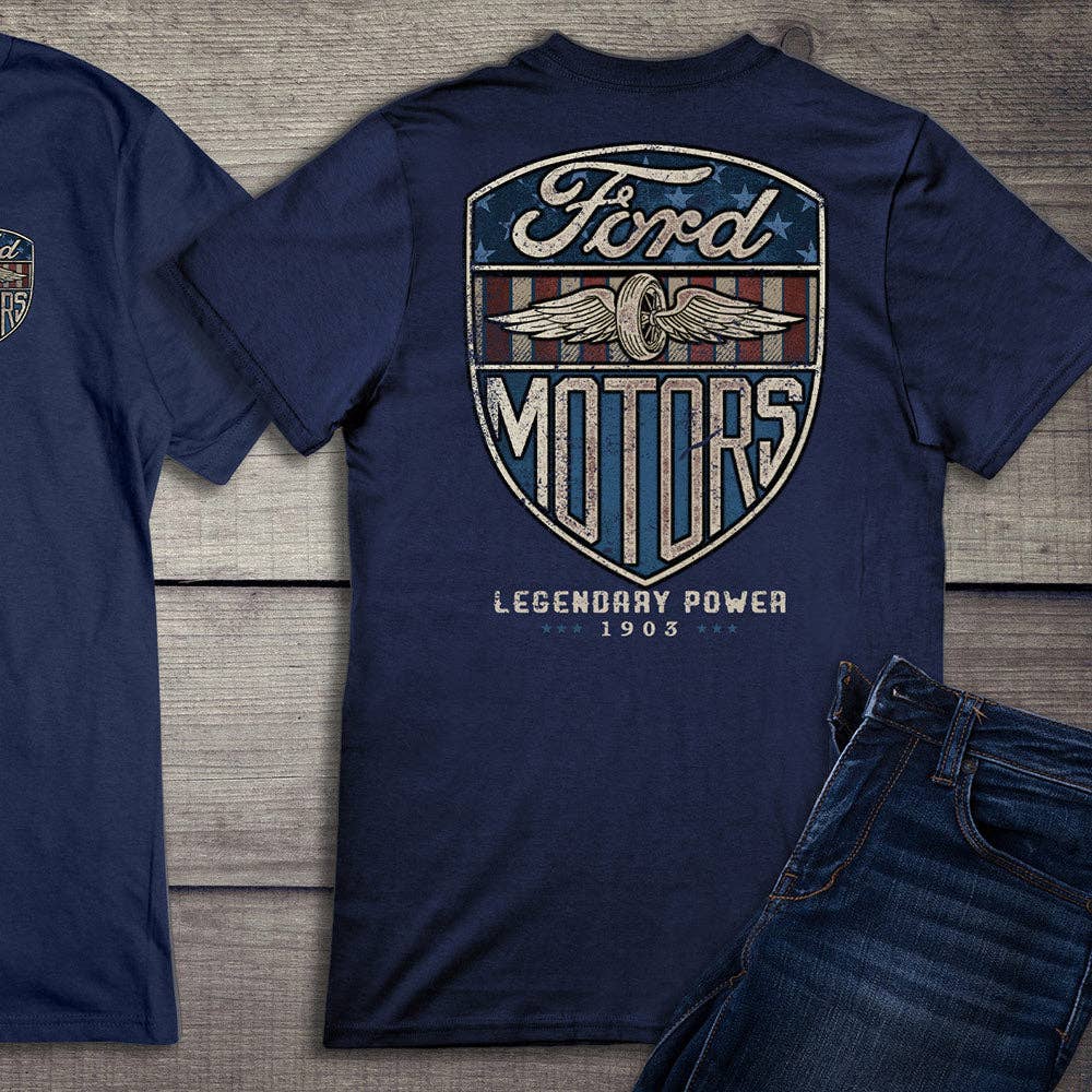 Artopia - Wholesale Screen Printed T-Shirt - Unisex - Ford Motor Company, Vintage Ford Motors T-Shirt6