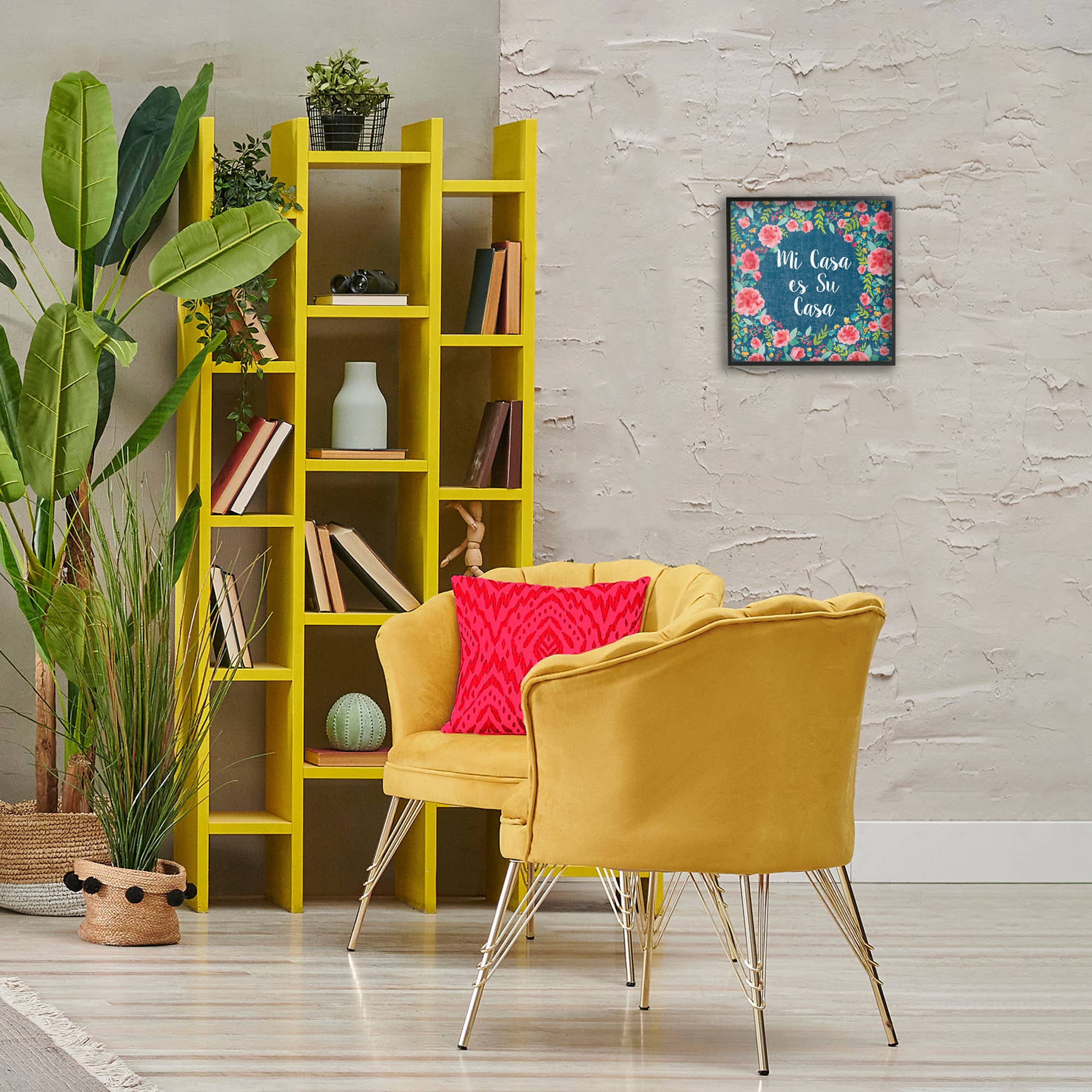 Stupell Industries - Wholesale Wall Decor - Kids & Baby - Su Casa Flores Rosas Framed Giclee Art1