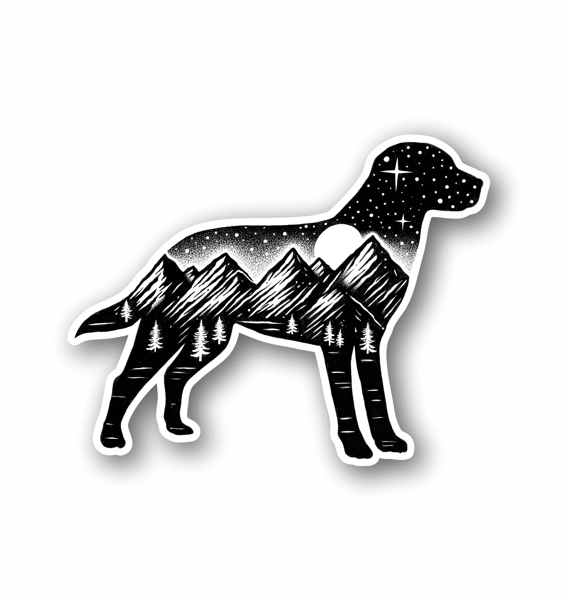 Sticker Art - Wholesale Sticker - The Adventure Dog Outdoor Sticker