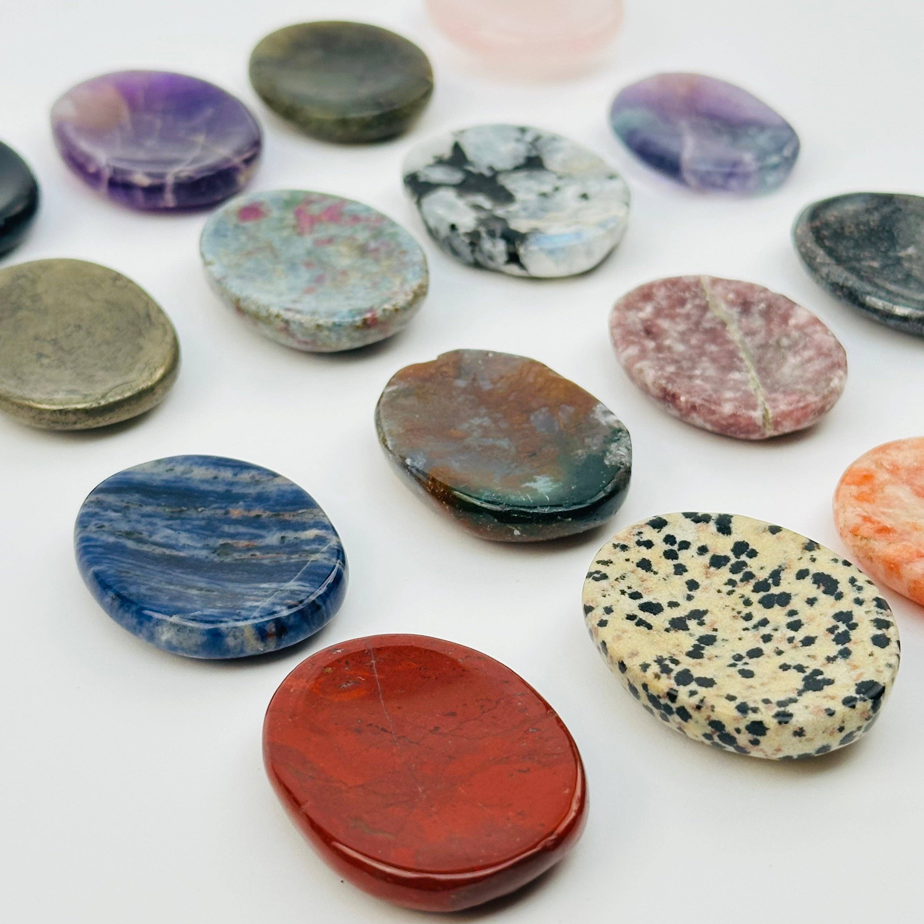 Rock Paradise - Wholesale Spiritual Stone/Crystal - Gemstone Worry Stone - Finger Massage Stone Crystal Palm Stones5