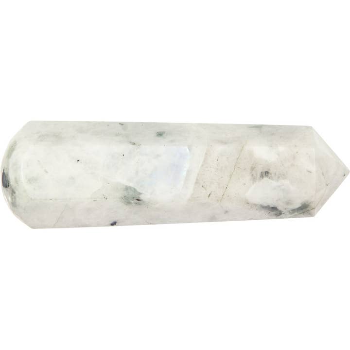 Gemstone Faceted Massage Wand - Rainbow Moonstone (Each) for wholesale by Kheops International