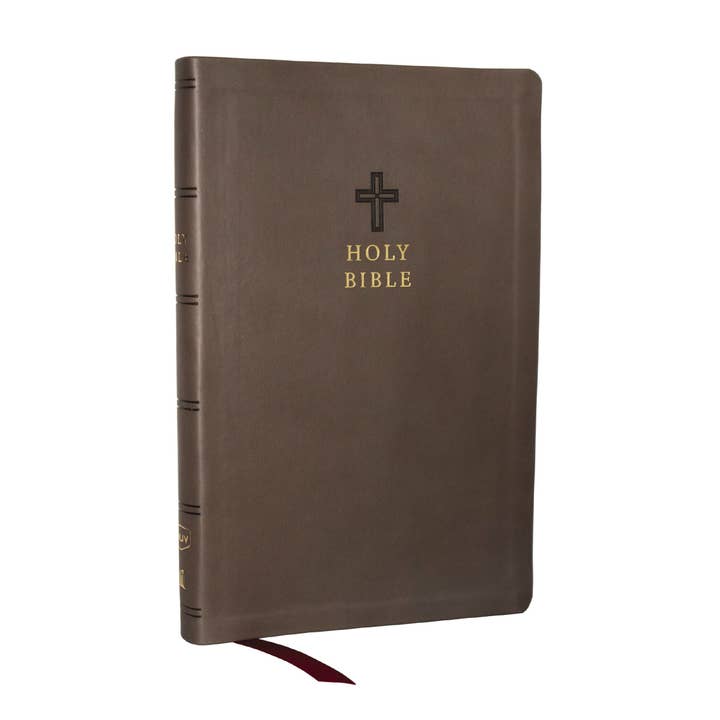 HarperCollins Christian Publishing - Wholesale Religion - KJV Ultra Thinline Bible, Charcoal Leathersoft, Red Letter