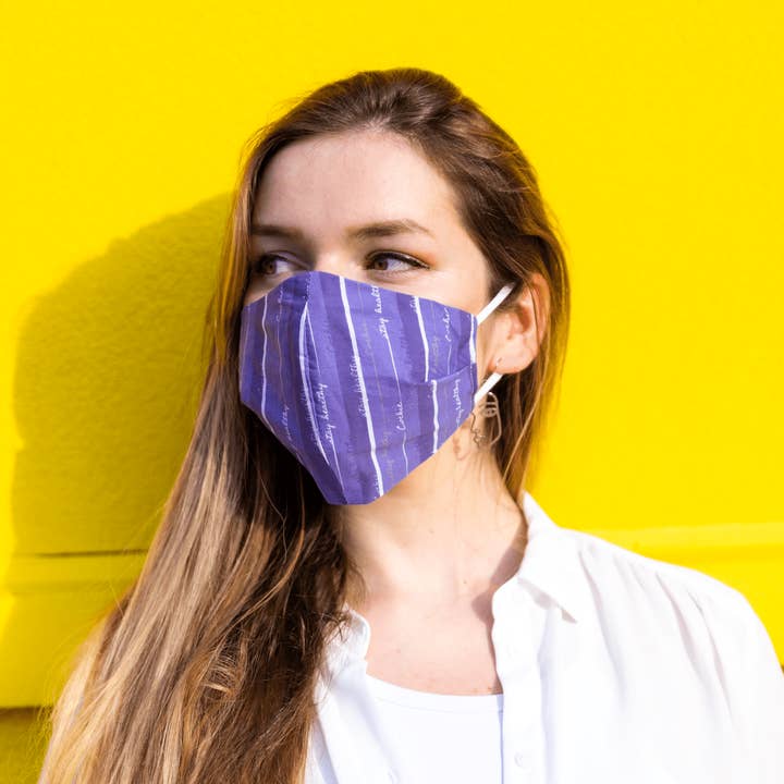 COCHIC – wholesale Protective face mask/shield – “Stay Healthy” 99.9% Antibacterial Mask - Corsican Purple