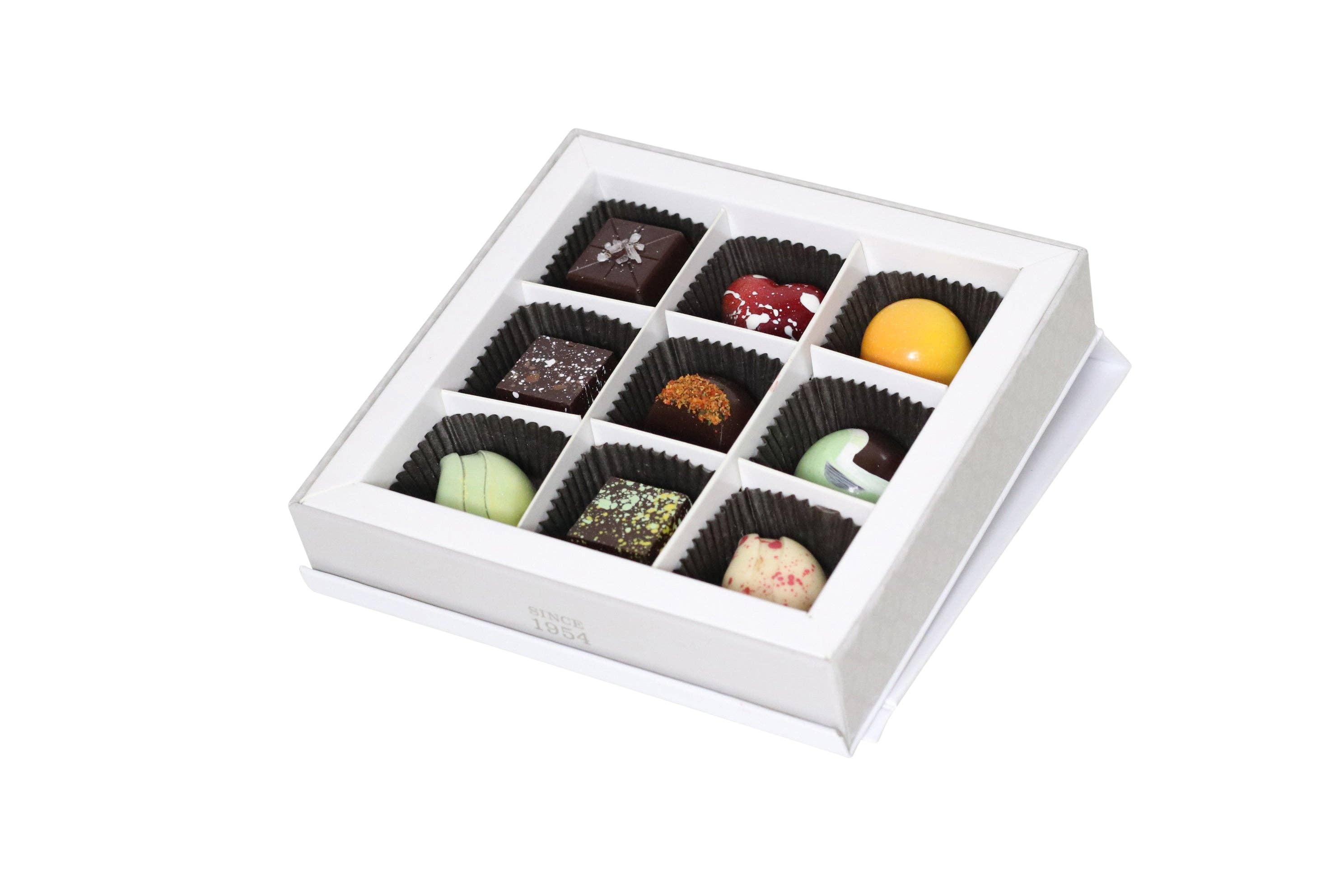 Dallmann Confections Inc - Wholesale Chocolate Box - 9 Piece Exotic Chocolate Gift Box1