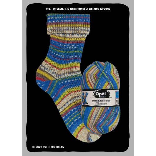 SCHULANA - Wholesale Yarn - OPAL sock yarn after Hundertwasser 4-ply34
