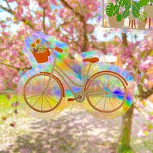Floral Bike Sun Catcher for wholesale by paigesillustrations