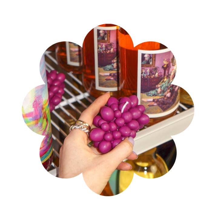 MMANN Candles - Wholesale Novelty Candle - Grape (Juice) Scented Candle ~ Grape Candle