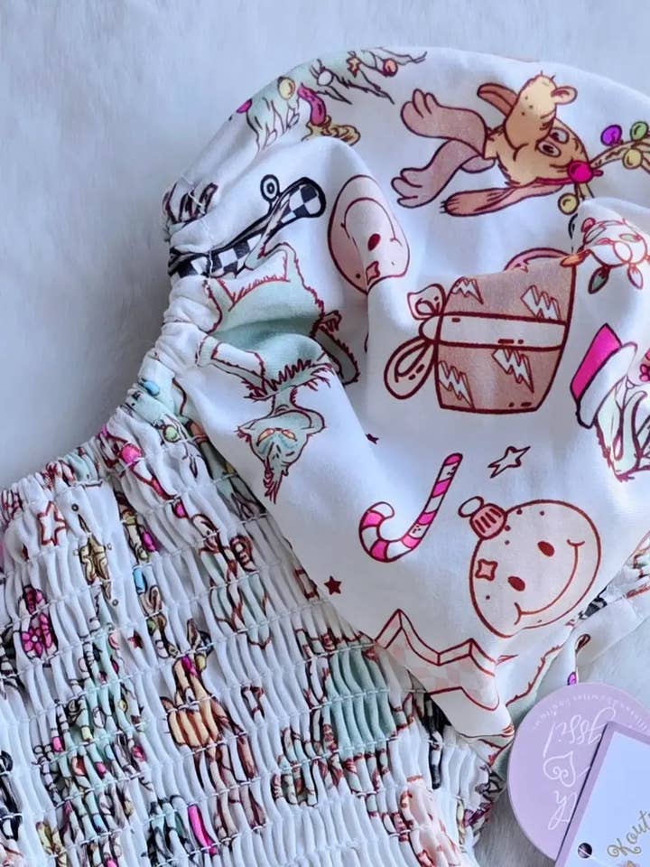 Rufflеѕ & Bоwtіеѕ - Affordable Boys & Girls Clothing - Vente Robe – enfant - LIQUIDATION - Robes Personnages Bébé Tutu - Grinch en Skateboard