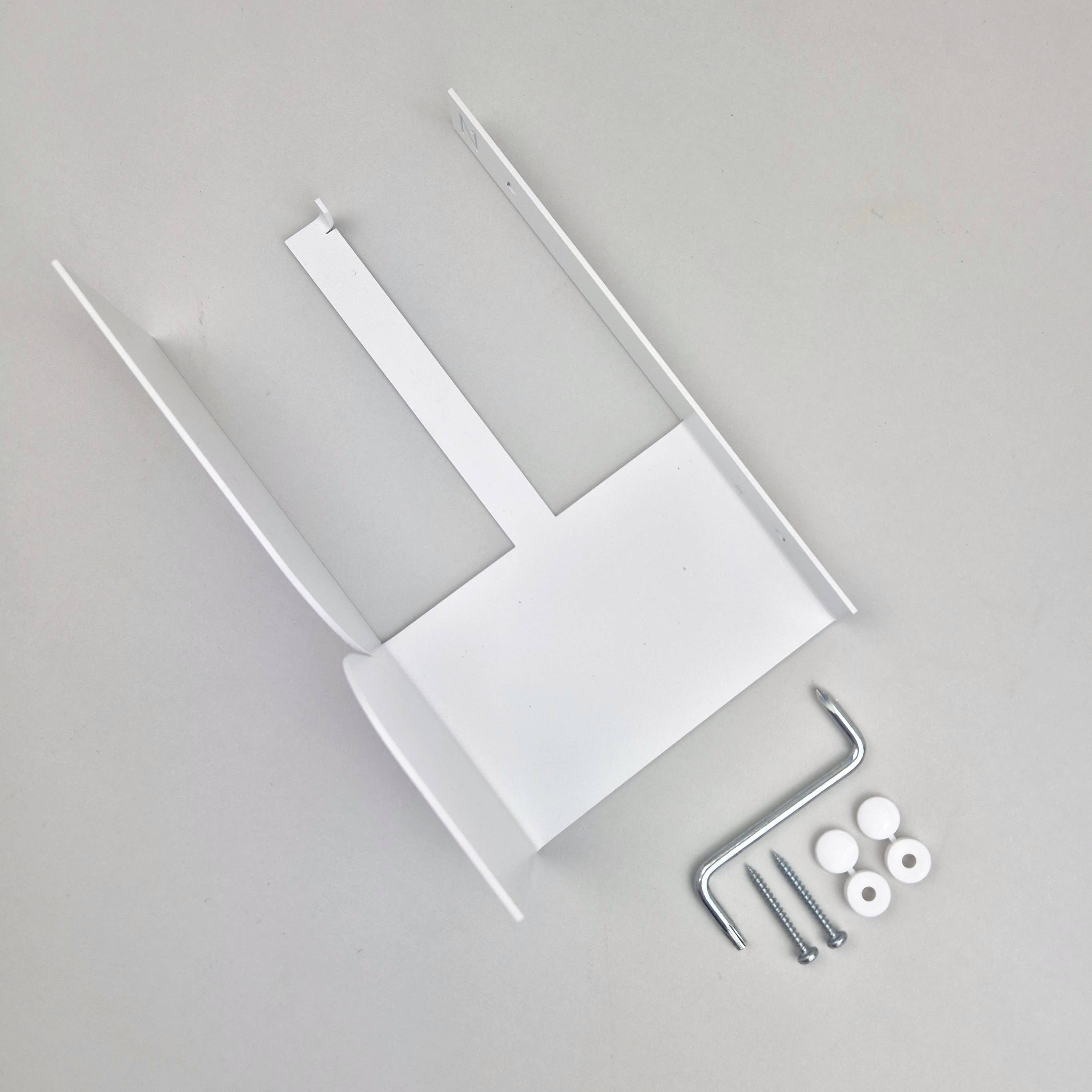 NAMUOS - Vente Porte-rouleaux de papier toilette - Porte-papier toilette moderne en métal blanc avec étagère BAUHAUS 6