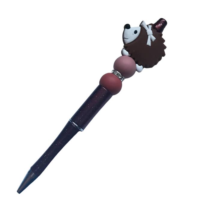 Brun igelkott pärlstav penna för wholesale av Amy Designs