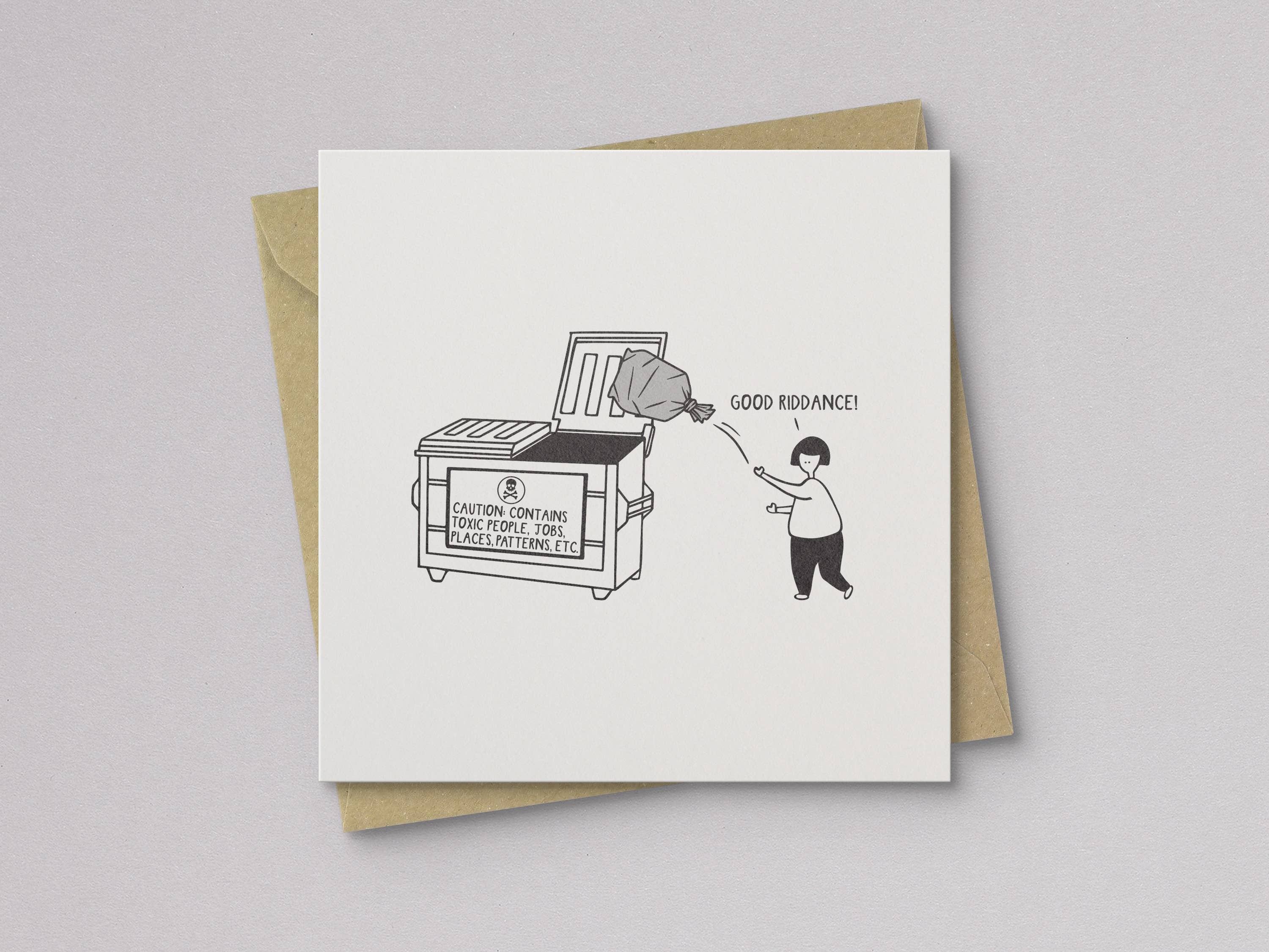 Kwohtations - Wholesale Encouragement Card - Good Riddance Break Up and Encouragement Card1