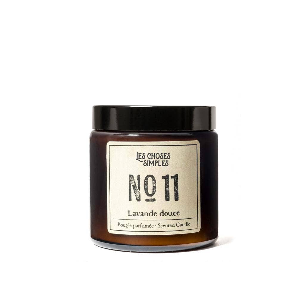 Les Choses Simples - Vente Bougie en bocal - Petite bougie parfumée à la cire de soja -Nr11 (lavande)