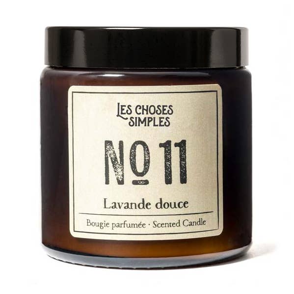 Les Choses Simples - Vente Bougie en bocal - Petite bougie parfumée à la cire de soja -Nr11 (lavande)0