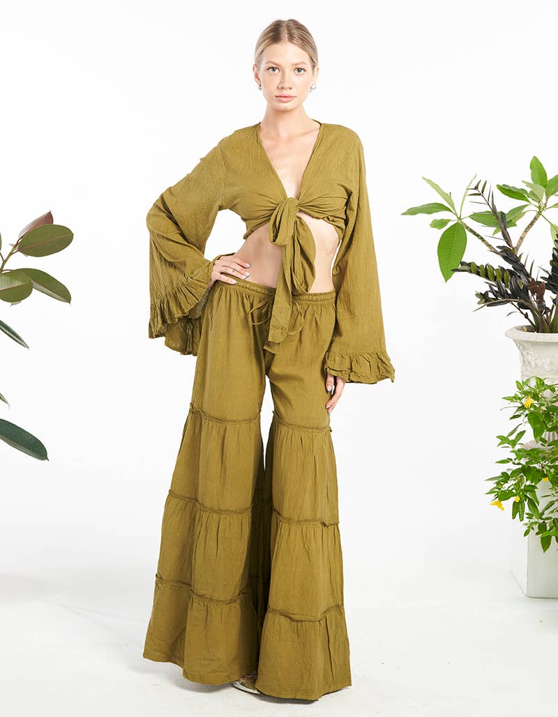 Kathmandu Imports - Wholesale Blouse - Women's - COTTON CROP TOP (KT-1542)