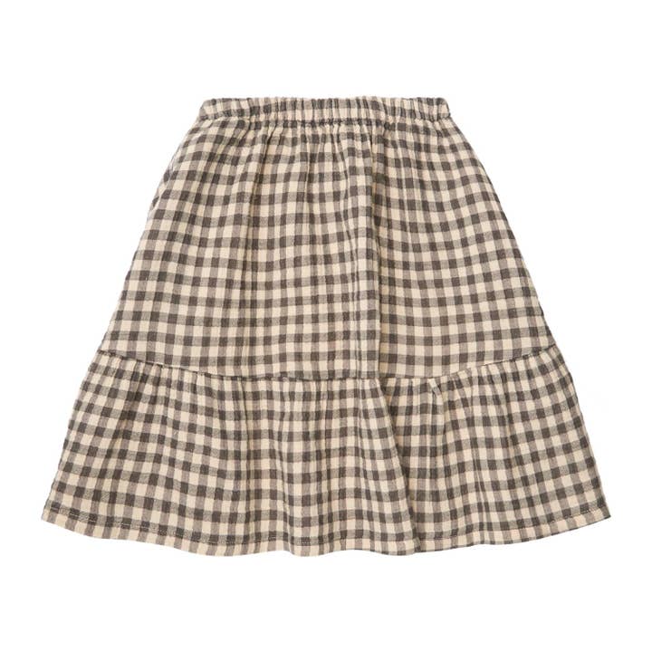 Gingham Midi Skirt W33823 for wholesale by Tocoto Vintage