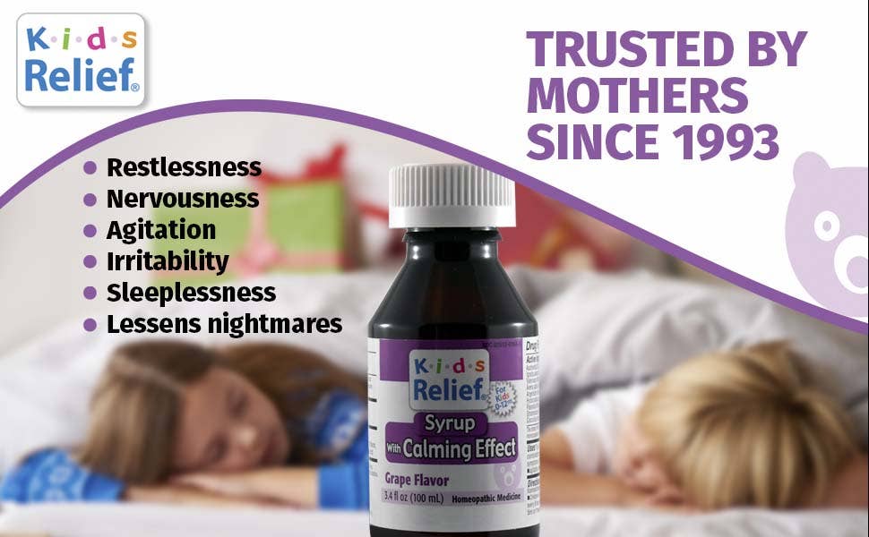 homeolab International Inc - Wholesale Oral Supplement/Vitamin - Kids Relief Calming Effect Syrup for Kids 0-12 Years, 3.4 oz6