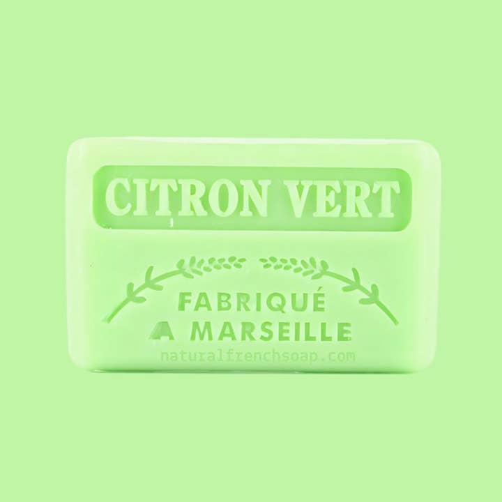 French Soap Wholesale - Wholesale Bar Soap - 125g Lime French Soap from Marseille