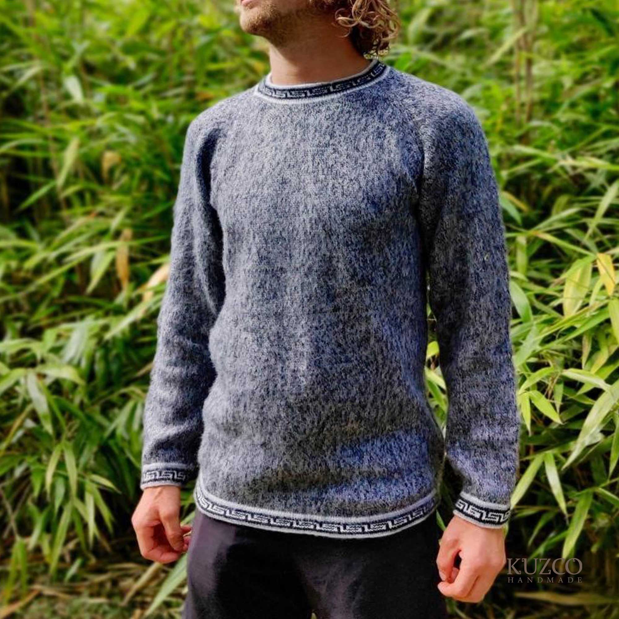 KuzcoHandmade - Wholesale Knit Sweater - Men's - Men's Alpaca Wool Pullover Sweater – Warm and Comfortable4