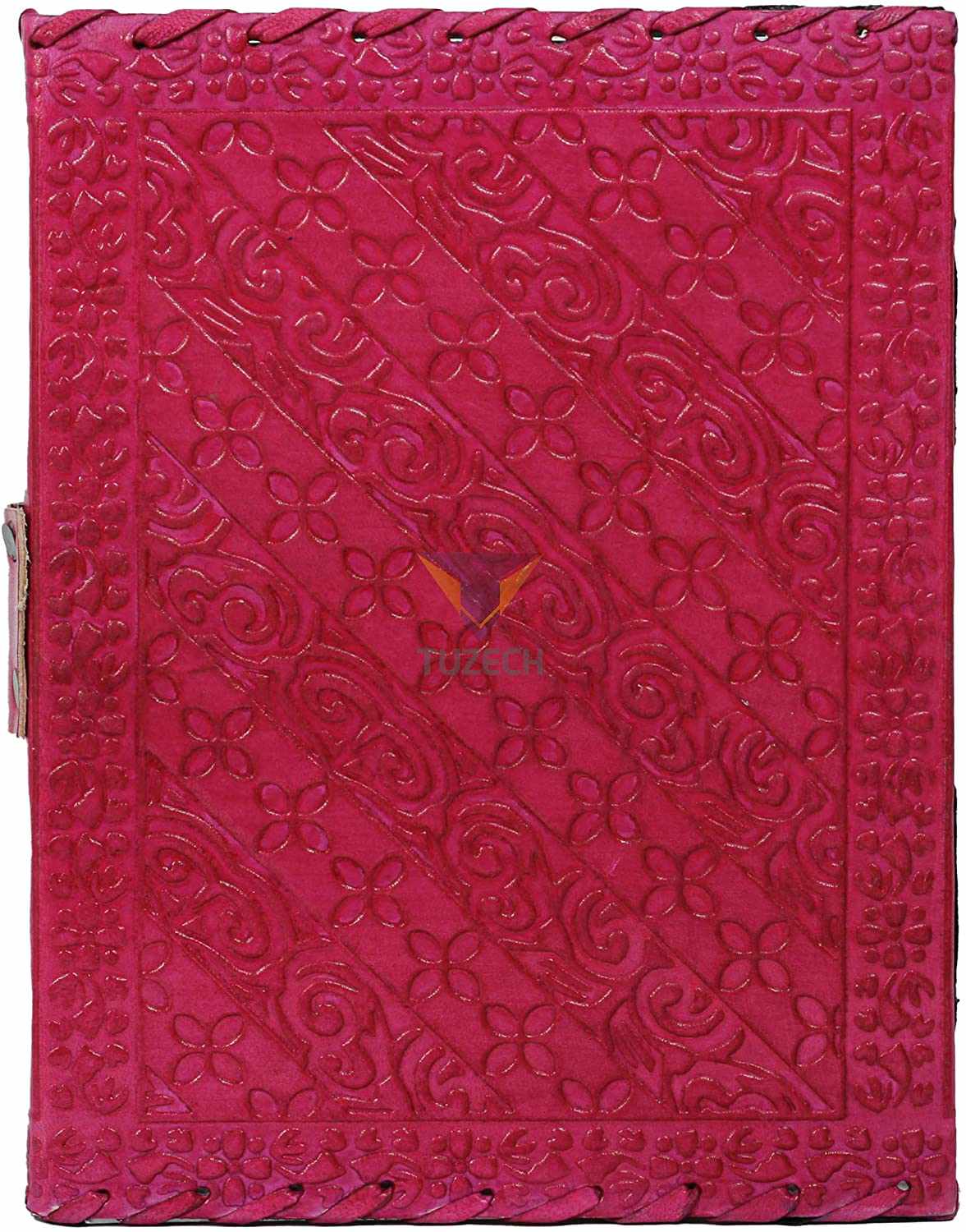 Tuzech Leather - Wholesale Journal/Diary - TUZECH Handmade Office Home Daily Use, Poem Writing Beautiful Pure Leather Luck Stone Bound Journal/Diary with C-Lock for Men and Women 8 Inches23