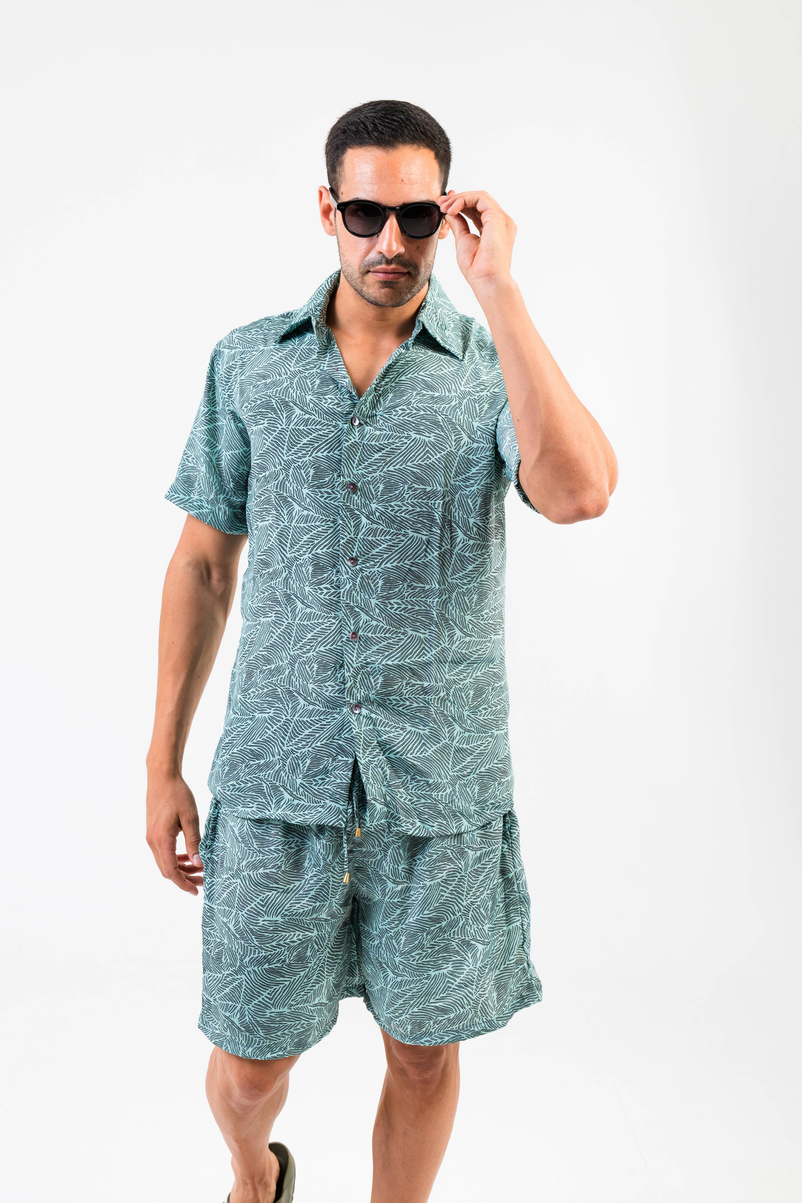 Arena Formentera - Wholesale Top & Short Set (NOT Loungewear) - Men's - Bohemian shirt+shorts set - Last units!6